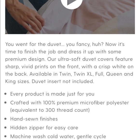 Magnolia duvet cover 🌸 - Picture 3 of 3